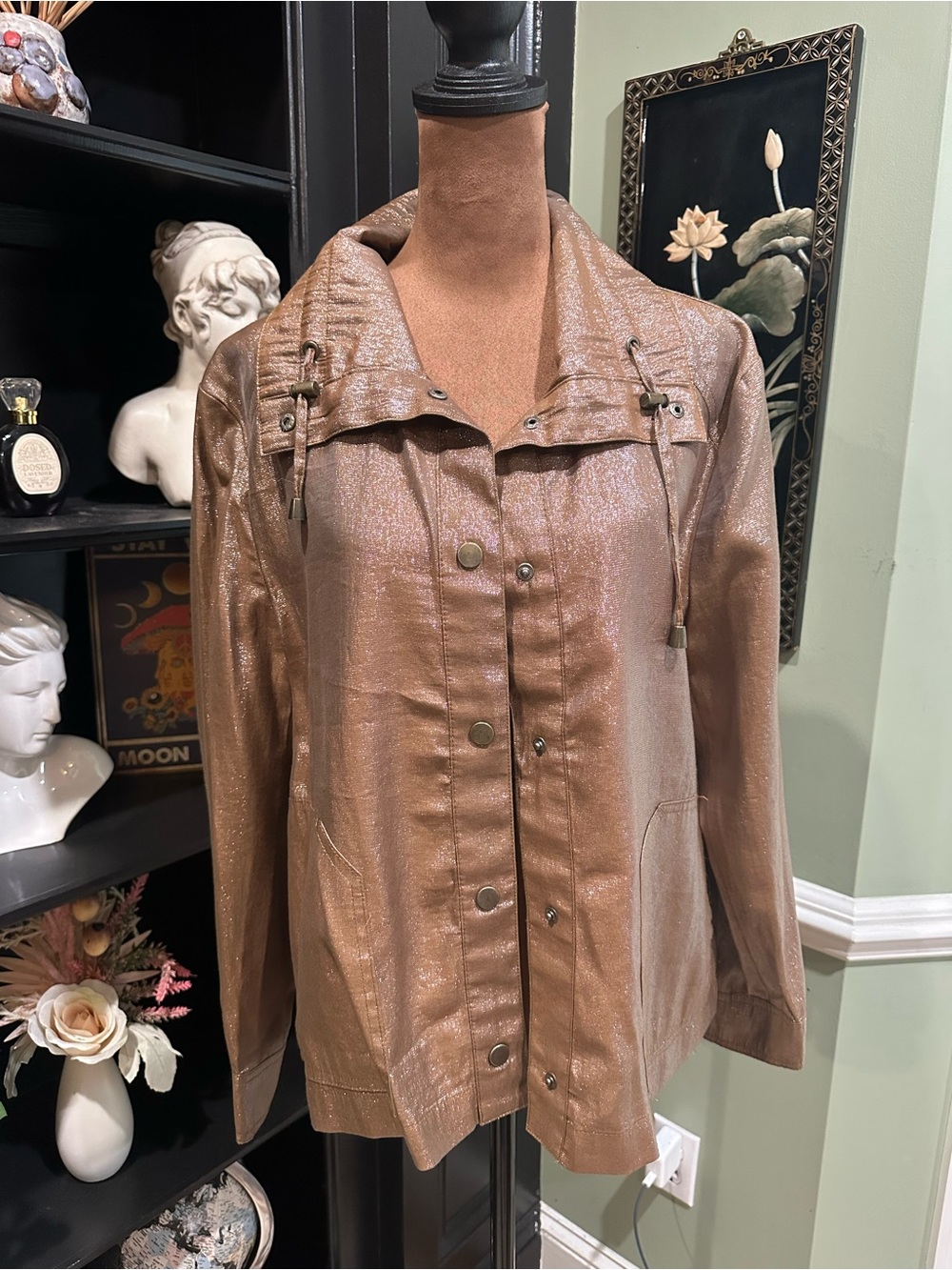 N Touch Bronze‑Golden Petite Jacket – Fits S/M